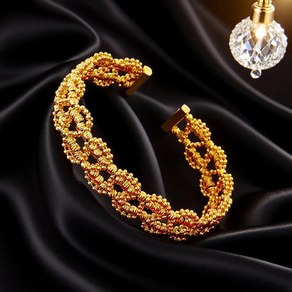 Luxury Gold Plated Necklace Earrings Ring Bracelet Jewelry Set for Women Man Dubai Noble Design Jewelry Gift for Party Wedding
