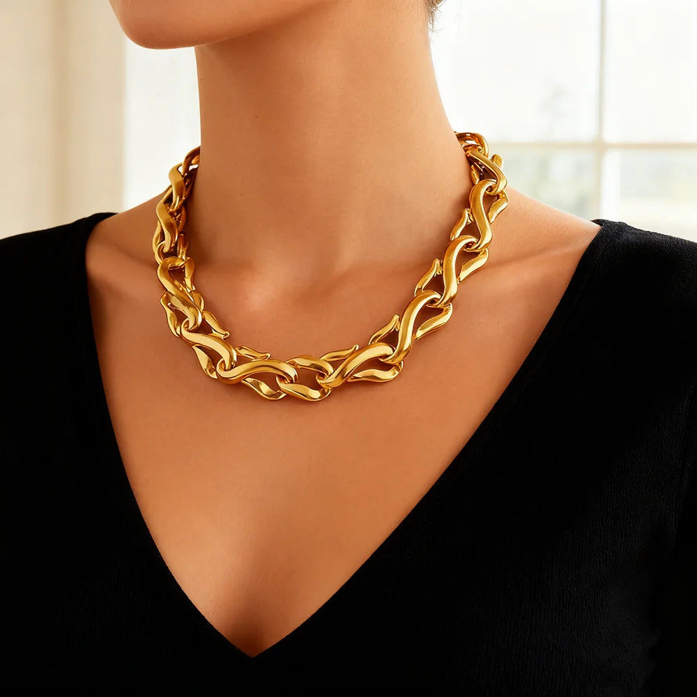 3PCS necklace big set luxury dubai women earrings necklace bracelet jewelry set valentine day choker necklace Jewelry Gift