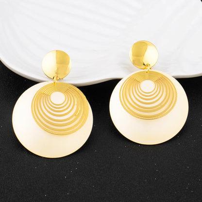 Dubai Jewelry Set For Women Gold Color Nigeria Luxury Necklace Earring Set Jewelry For Wedding Party Graduation Gift Trending