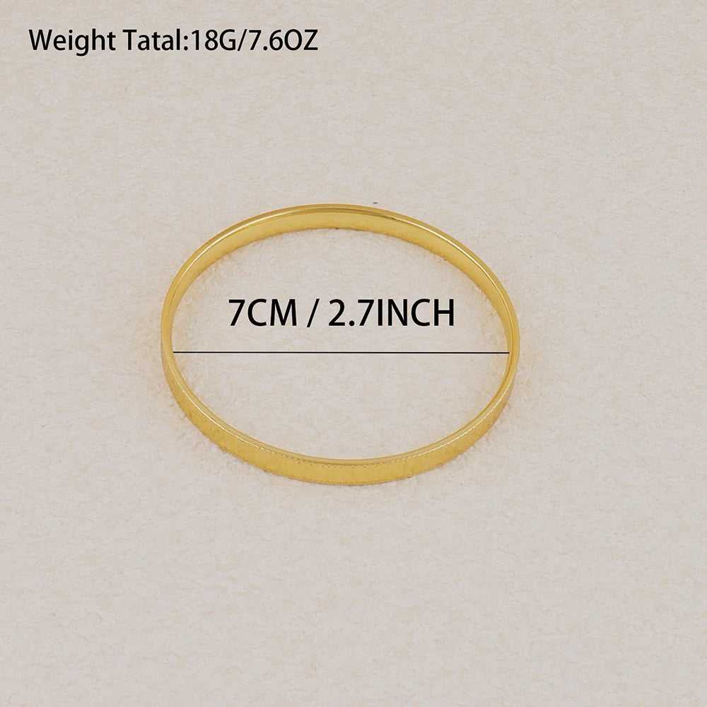 Stainless Steel Classic Snake Chain Bracelet 18k Gold Plated Wide Bracelet Bangle Fashion Jewelry Women Gifts Wholesale
