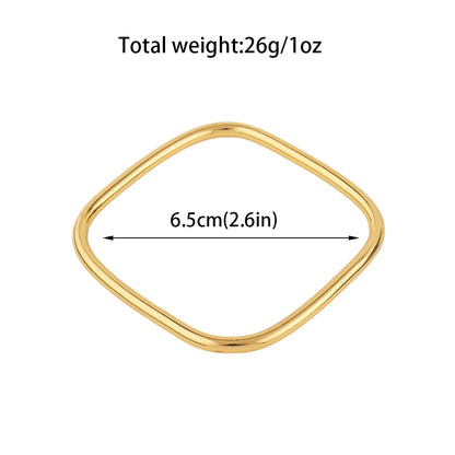 316L stainless steel gold-plated bracelet Fashion Personality Simple Punk Retro Hip-hop High Temperament Bracelet