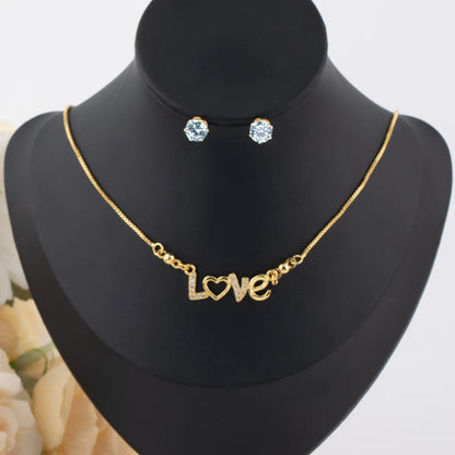 Delicate Brilliant Zirconia Earrings Necklace for Women France Italy Charm Bridal Wedding Jewelry Set Stage Wearing Accessories
