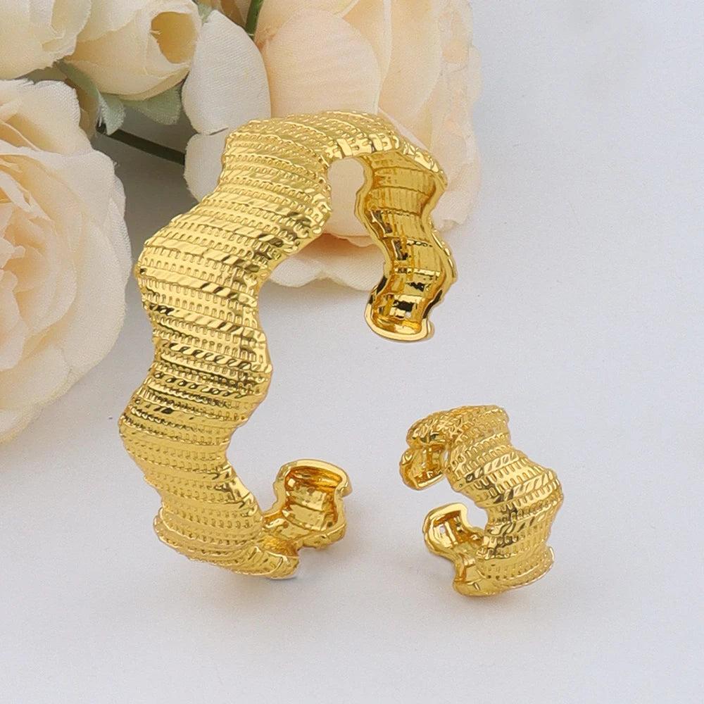 girls jewelry set dubai 24K gold Plated jewelry set for women Waterproof Beach Party Jewelry Summer back to school