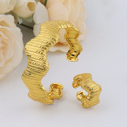girls jewelry set dubai 24K gold Plated jewelry set for women Waterproof Beach Party Jewelry Summer back to school