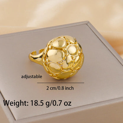 Minimalist Style Ring 18K Gold Plated Simple Titanium Rings for Women Gold Color Never Fade Luxury Classic rings Trendy Gift