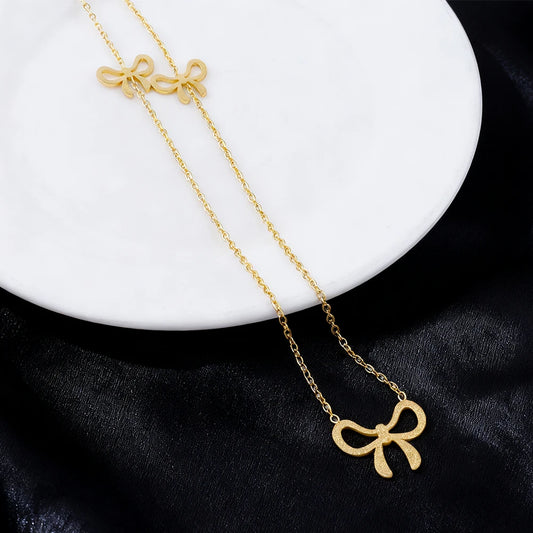 Gold Color Long Chain Necklaces for Women Simple Metal Geometric Bead Choker Sweater Chain Fashion Fine Jewelry Holiday Gifts