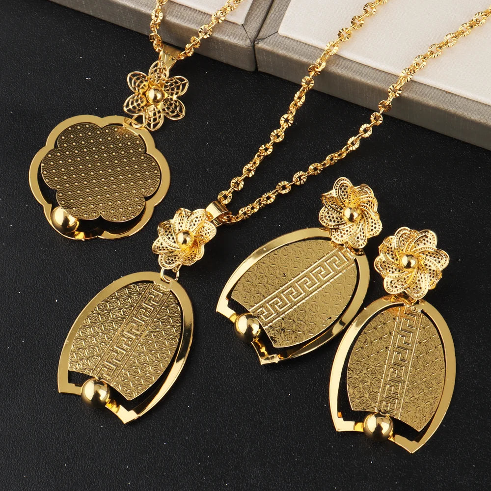 Retro Waterproof Stainless Steel Pendant Necklace Gold Color Thick Chain Ancient Egypt Amulet Family & Friend Jewelry Gift