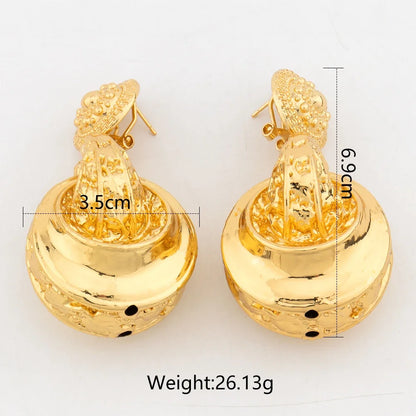 Trendy Drop Earrings for Women Geometric Hollow Out Bold Earrings Daily Wear Holiday Party Gifts Fashion Jewelry Accessories
