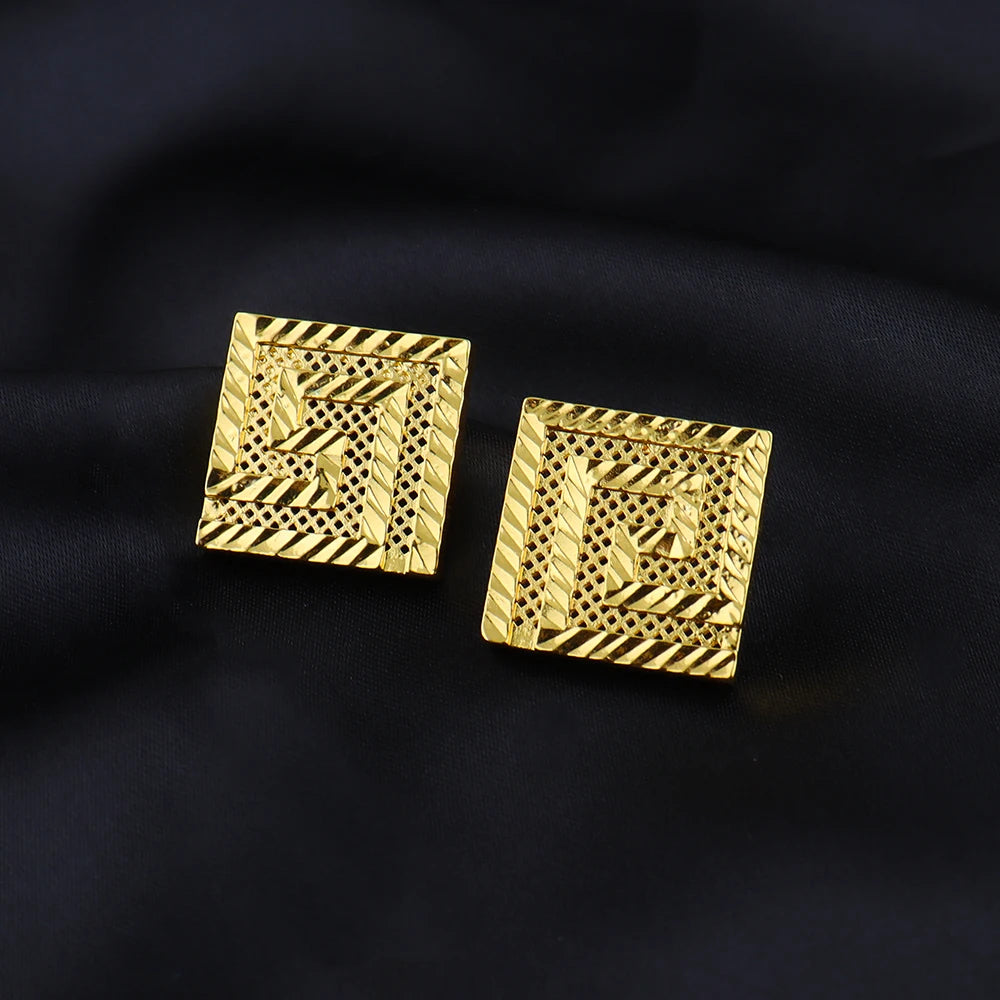 Dubai 18K Gold Color Boutique Jewelry Set Eastern Luxury Jewelry For Men And Women Daily Wear Wedding Anniversary Jewelry Gift