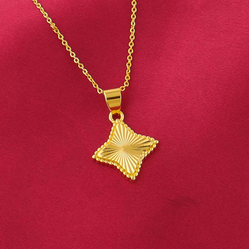 Retro Waterproof Ocean Star Pendant Necklace & Earrings Set for Women, High-Quality Summer Jewelry Gift