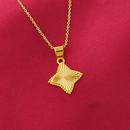 Retro Waterproof Ocean Star Pendant Necklace & Earrings Set for Women, High-Quality Summer Jewelry Gift