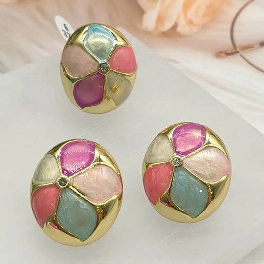 Nigeria Ring Earrings Jewelry Set For Wedding Party Gold Color Women Ring Luxury Exclusive Design Girl Earring For Gift