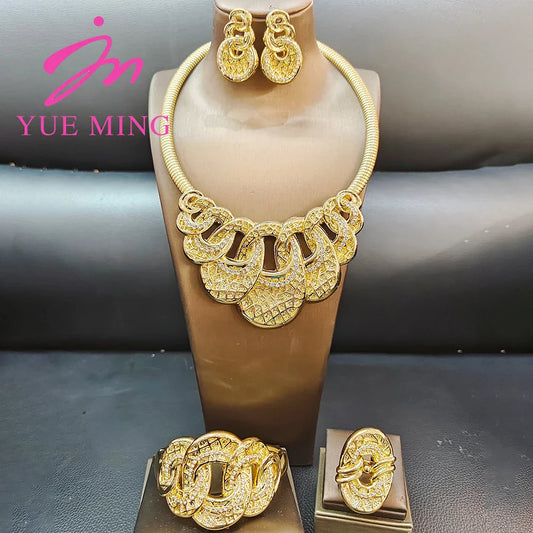 Yueming Luxury Wedding Day Jewelry Set