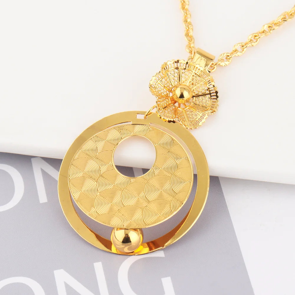 Retro Waterproof Stainless Steel Pendant Necklace Gold Color Thick Chain Ancient Egypt Amulet Family & Friend Jewelry Gift
