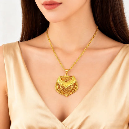 ethiopian jewelry set gold Special design Necklace and earrings Rings set for women high quality plated jewelry sets gifts