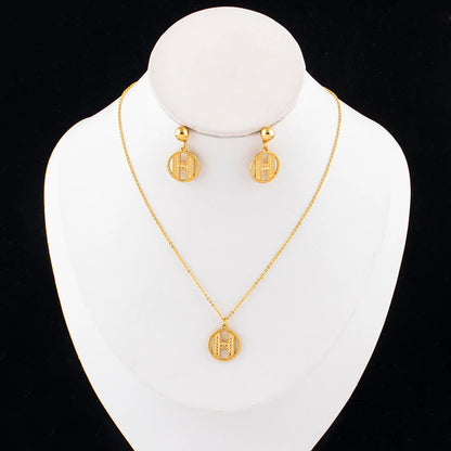 Girls Jewelry Sets Necklace and Earring Sets Cute Teddy Bear Pendants Christmas Gifts for Girls Wholesale