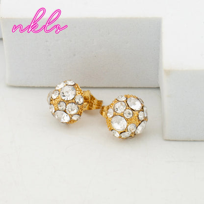 Plated Bridal Jewelry Set for Women – Necklace Earrings Bangle Ring, Luxury Wedding Jewellery Woman Gift