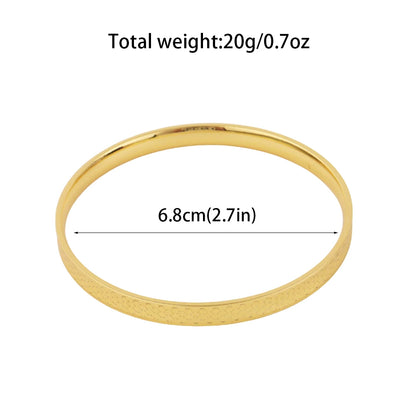 60mm Gold Color Hoop Bangles Bracelets Copper Thick Engraved Design Bangle for Women Fashion Jewelry Luxury Party Accessories