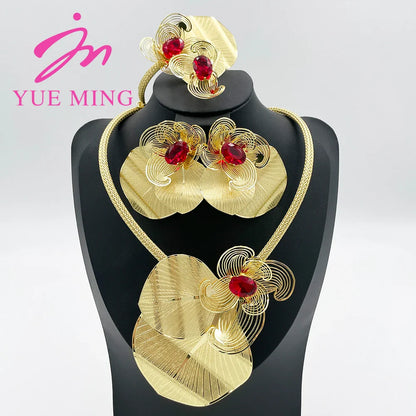 Yueming Flower Nuptial Earrings