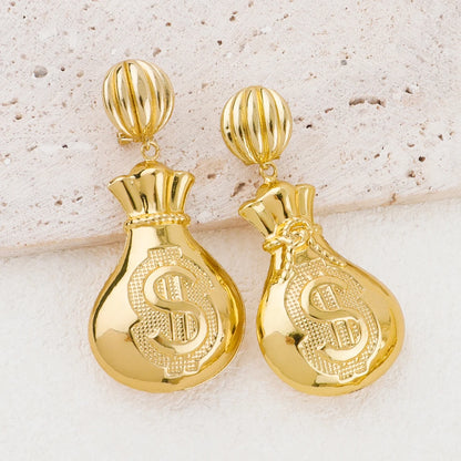 Dubai Luxury 18K Gold Plated Earrings African Hoop Earrings For Women Jewelry Sets Indian Nigerian Wedding Jewellery Party Gifts