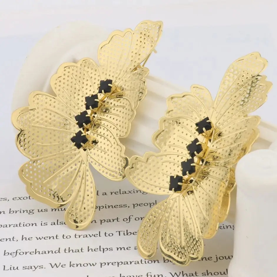 Yueming butterfly shape earrings minimalist handmade for daily