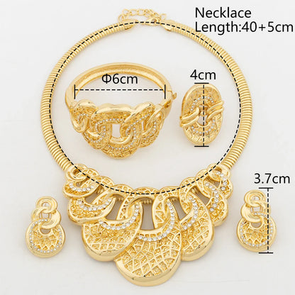 Yueming Luxury Wedding Day Jewelry Set