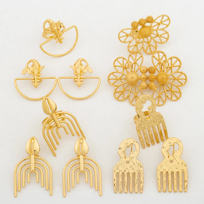 Dubai Earring Set & Ring for Women, New African Bridal Wedding Jewelry Sets Gift Jewellery Woman Party Accessories