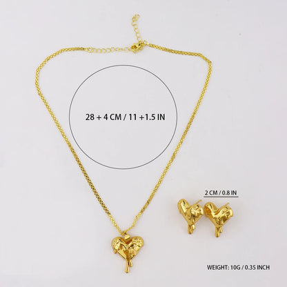 Romantic Pendant Stainless Steel Lovely 3D Heart Charm Necklaces For Women New Fashion Neck Chain Jewelry Gift Drop shipping