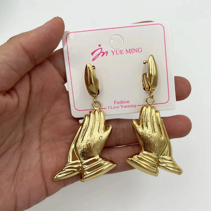 Dubai Jewelry Sets For Women Large Earrings and Pendant Necklace 2Pcs Set Nigeria Bridal Weddings Party Accessory Gifts