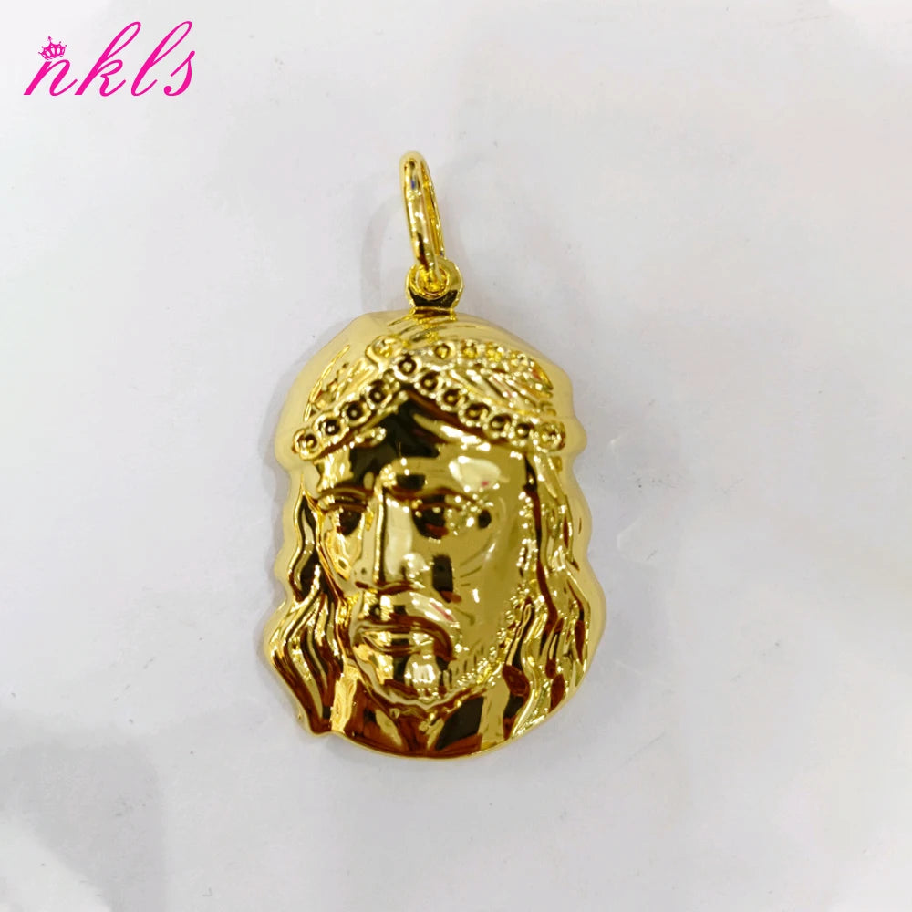 Map of African Pendant Necklace for Men and Women, Gold Color, Hip Hop, Popular Necklace, Luxury Stainless Steel, Copper Chain J