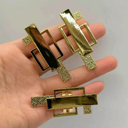 Gold Color Earrings Ring Sets Waterproof Round Clip Earrings Daily Wear Elegant Trendy Jewelry Set for Women Party Birthday Gift