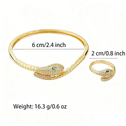 luxury jewelry accessories shine crystal design cocktail bracelet bangle ring bride weddings High Temperament  jewelry sets