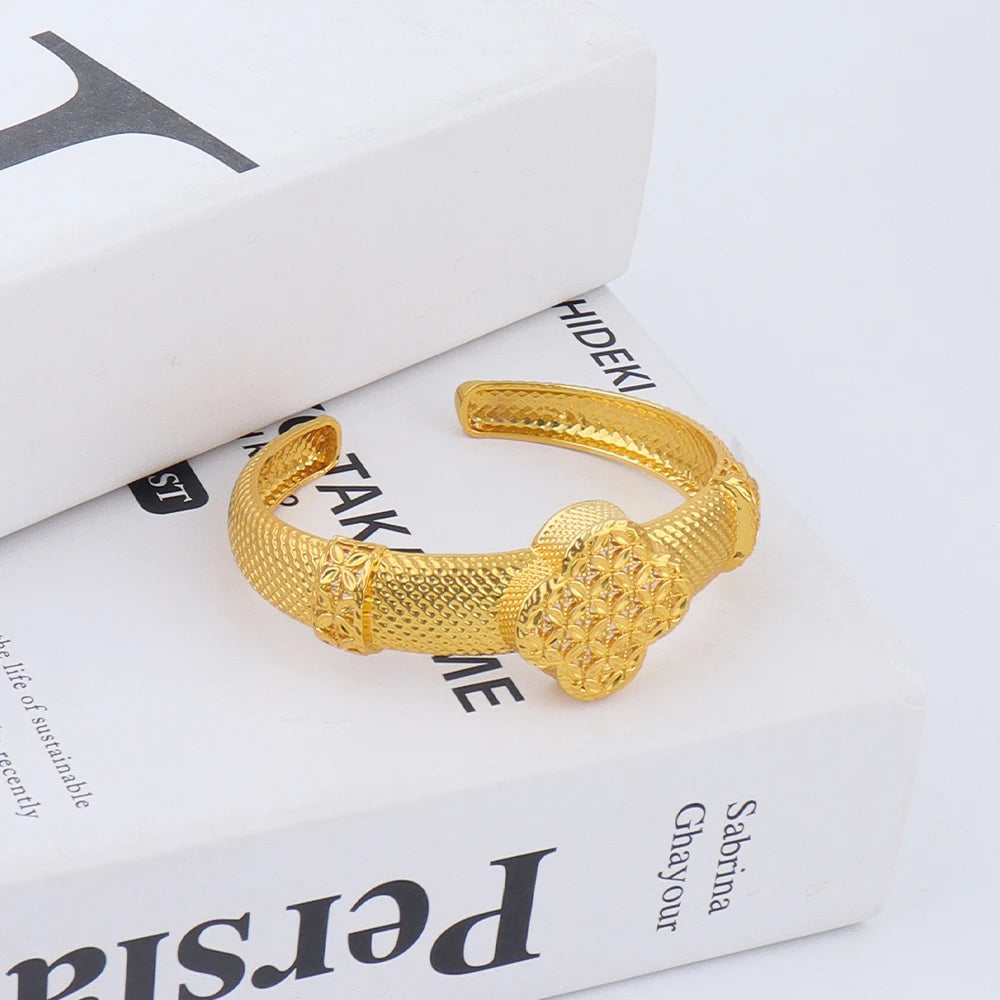 African 24K gold plated jewelry set For Dubai Indian Nigeria Bridal Wedding Party Gift Jewellery free shipping jewelry set