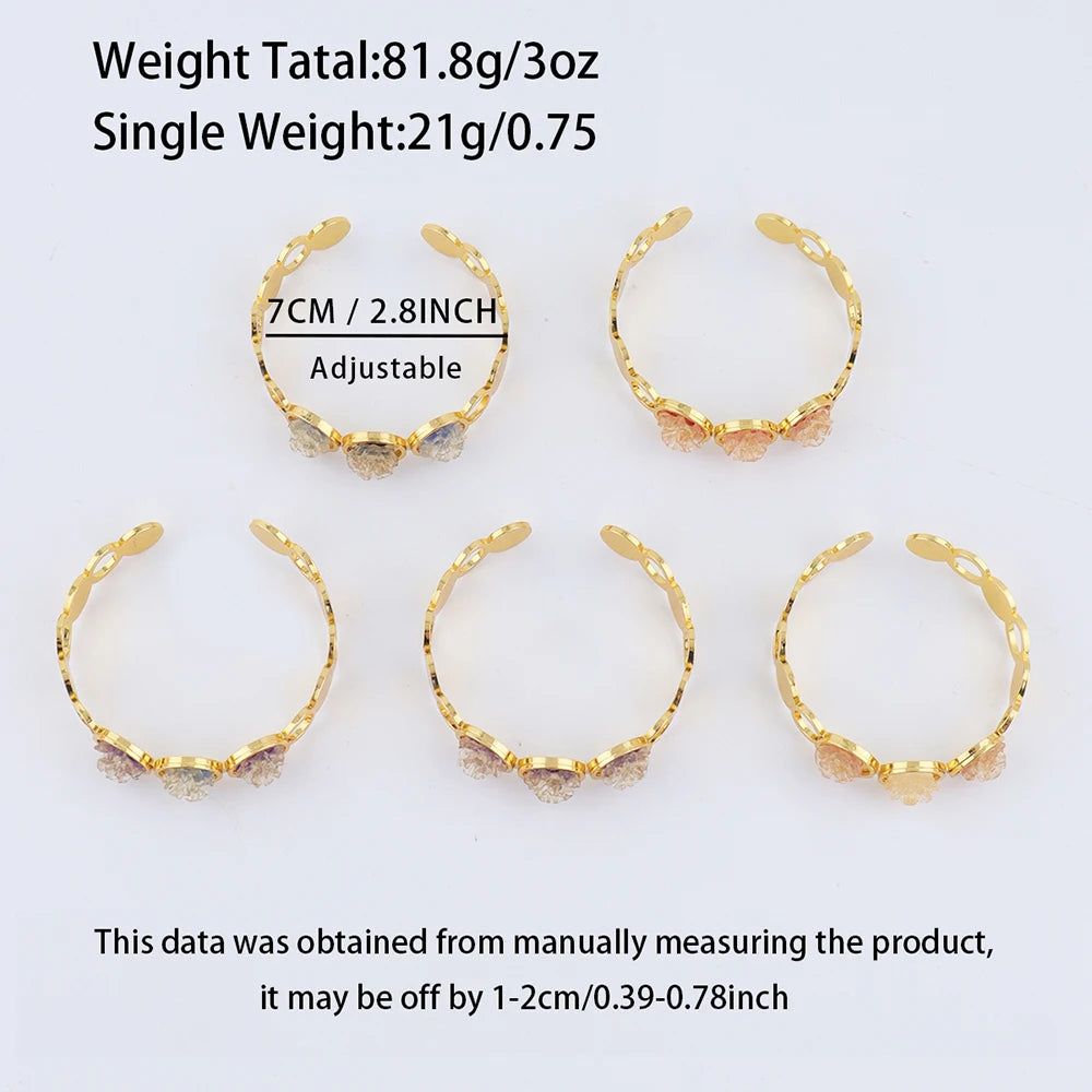 New Stylish Round Cuff Bangle Gold Plated Cubic Zirconia Floral design Charm Bracelet Party Women Men Gifts Jewelry