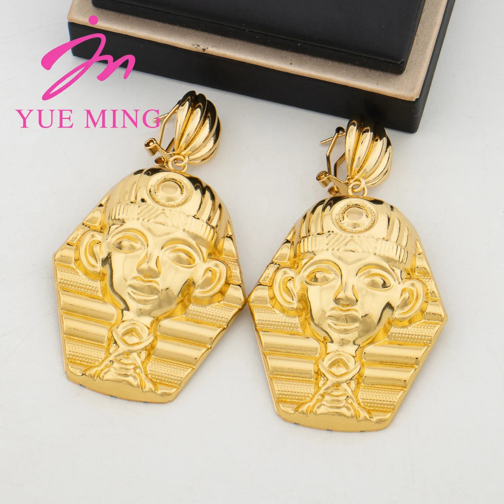 African Map Drop Earrings Women Gold Color Jewelry Wedding Party Originality Animal Earrings Ornaments Gift Jewellry Accessories