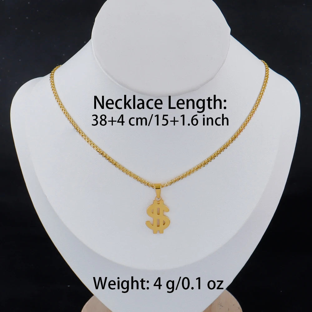 luxury stainless gold letter necklace for women high quality stainless steel Minimalist letters for necklace Daily wear Gift