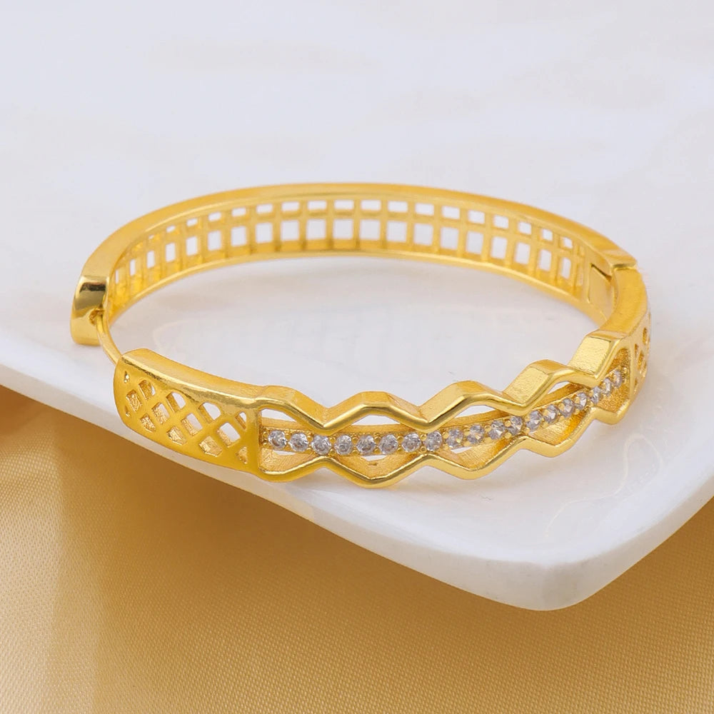 Luxruy Zircon Hoop Earrings Stainless Steel Gold Plated Earrings For Women Trend Wedding Jewelry Freeshipping Christmas Gift