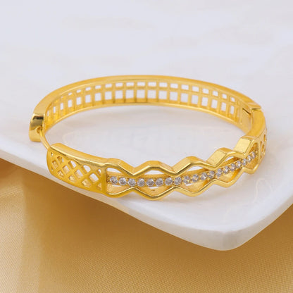 Luxruy Zircon Hoop Earrings Stainless Steel Gold Plated Earrings For Women Trend Wedding Jewelry Freeshipping Christmas Gift