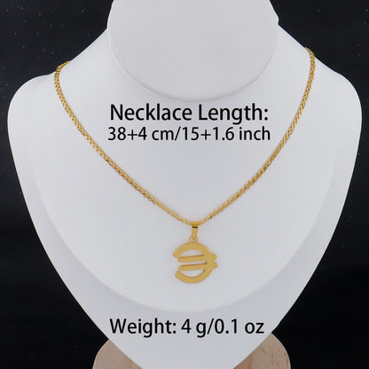 luxury stainless gold letter necklace for women high quality stainless steel Minimalist letters for necklace Daily wear Gift