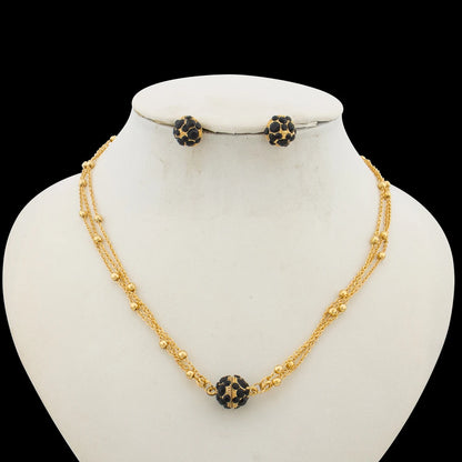 Trend Zircon Crystal Jewelry Set for Party Layers Necklace and Stud Earrings Weddings Bridal Cuff Bangle Ring Set for Party Gift