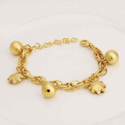 France Animal Flower Pendant Chain Bracelet for Women, Stainless Steel Africa Wedding Party Gift, Trendy Daily Accessor