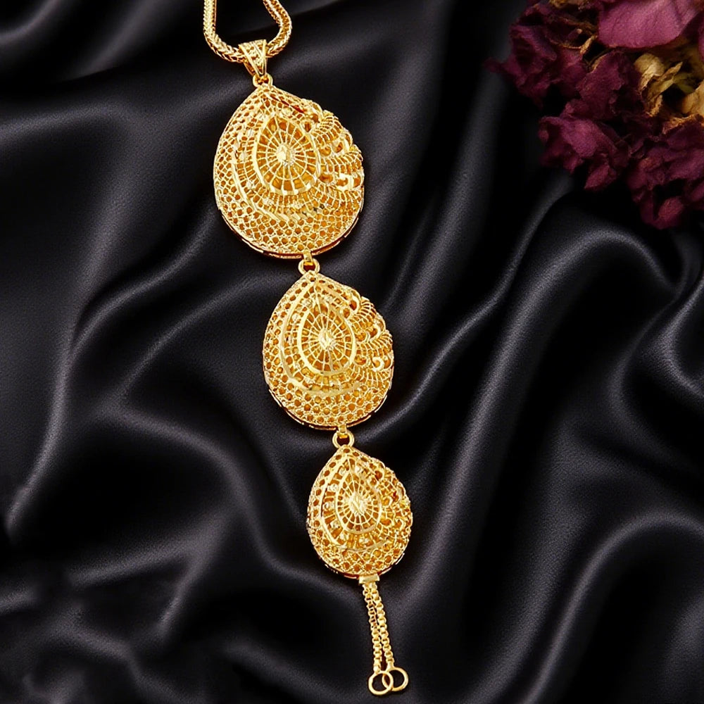 Luxury Indian New Design Jewelry Set For Woman Bridal Nigerian Earrings Necklace Jewelry Gift for Party Wedding Dating Banquet