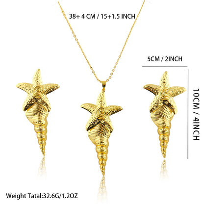 Plated Round Tassel Jewelry Sets for Women – Elegant Necklace & Earrings for Wedding Party Gift Accessories