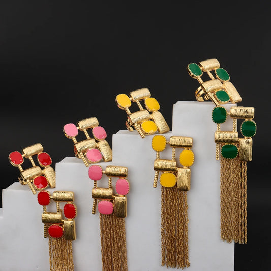 YM Earrings and Ring Set For Women Gold Color Vintage Gilding Earrings and Rings Irregular designed  Studs Jewelry Gifts