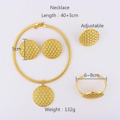 Yueming earrings bangle necklace african noble luxury adjustable for accessories gift party