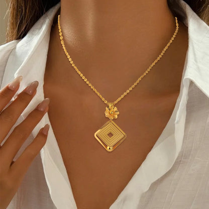 Good Luck & fortune Round Gourd Pendant Set For Women Necklace Earring Nigerian Gold Plated Jewellery Dubai Wedding Bridal Gift