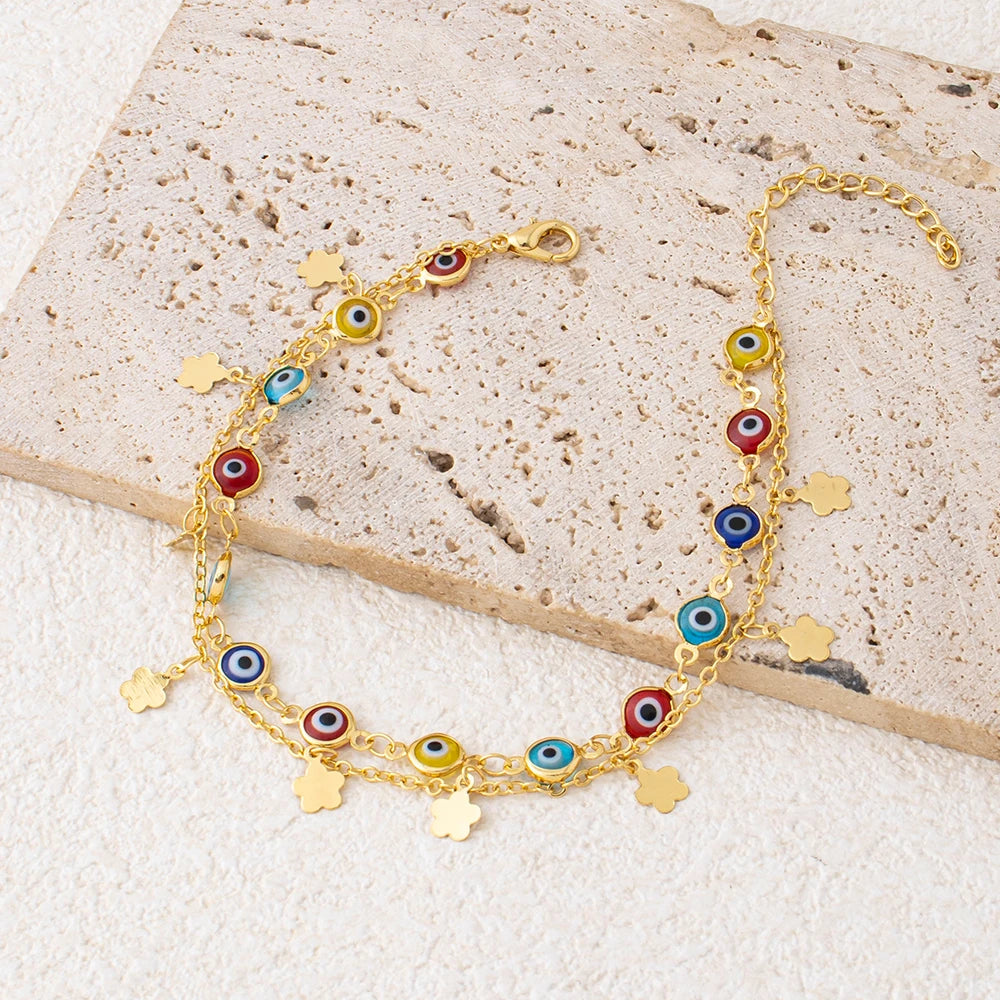 Female Heart Anklets Bracelet Sandals Foot Jewelry Leg New Anklets on Foot Bracelets for Women Leg Chain Jewelry Accessories
