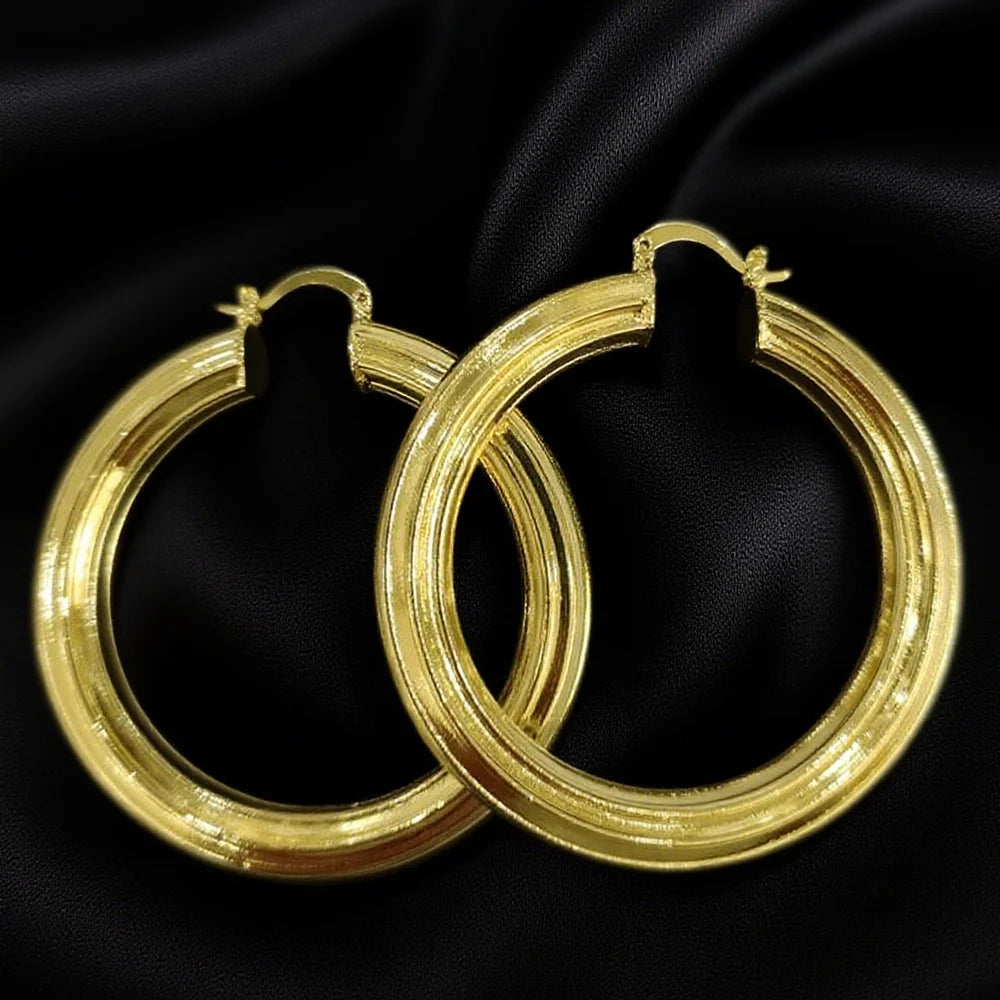 Stainless Steel Gold Color Geometric Metal Mesh Earrings Gold Plated Circle Earring For Women Girls New Trend Jewelry Gift