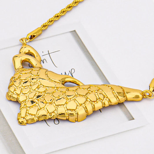 Dragon Pattern Necklace, Earrings, Ring & Bangle Set for African Woman, Luxury Gift for Women’s Day, Exquisite Jewelry
