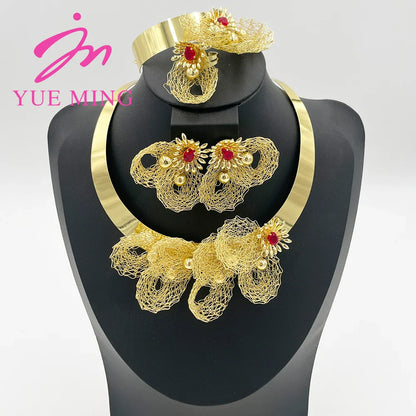 Yueming Flower Jewelry Unique Set